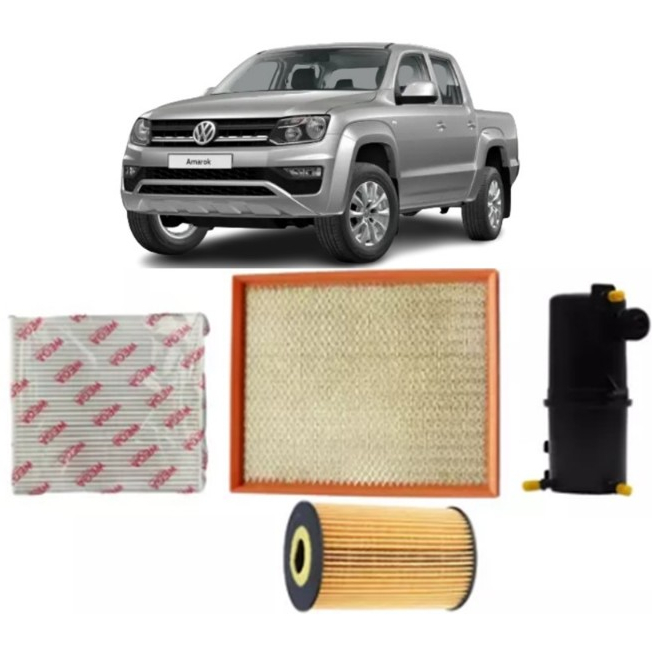 Kit Revisão Filtro Troca Completa Wega Volkswagen Amarok 2.0 16v 4 Cilindro - Spare Parts and Accessories for Vehicles