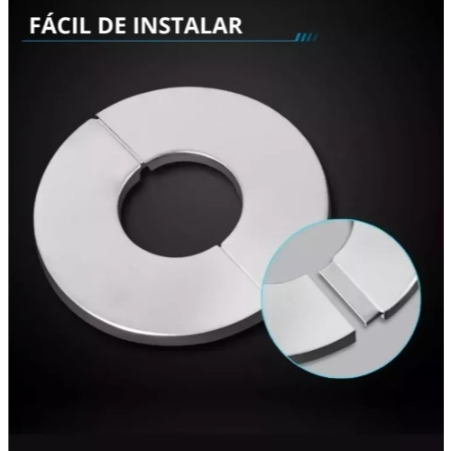 Tampa Acabamento Para Torneiras Banheiro Cozinha Inox