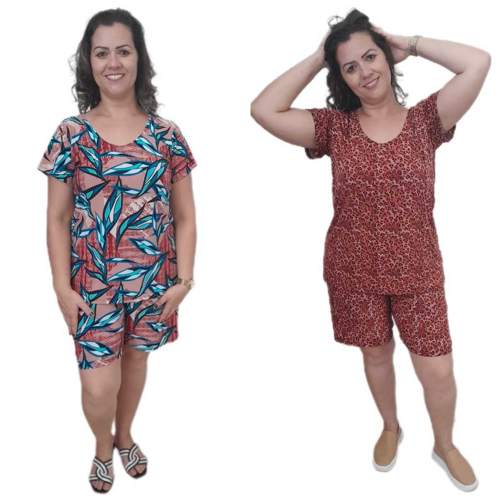 Kit de 2 Conjuntos De Liganete Com Manga em Oferta na Shopee