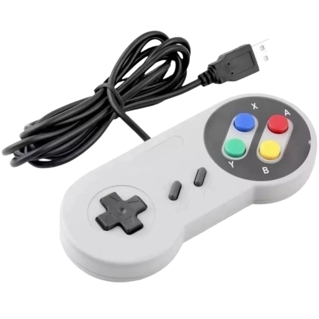 Controle Snes Usb Super NItendo Raspberry Para Pc Notebook Game Retro Joystic