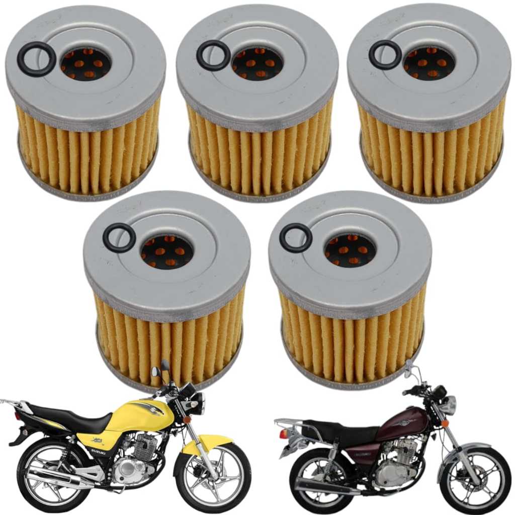 5 Filtro de Óleo Suzuki Yes 125 2006 a 2016 Intruder 125 2002 a 2016 Burgman 125 2006 a 2010