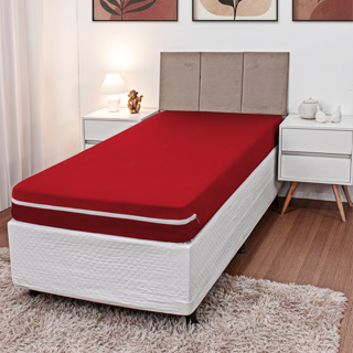 Capa Para Colchão Solteiro em Poliéster Malha Gel/Helanca com Ziper em Oferta na Shopee