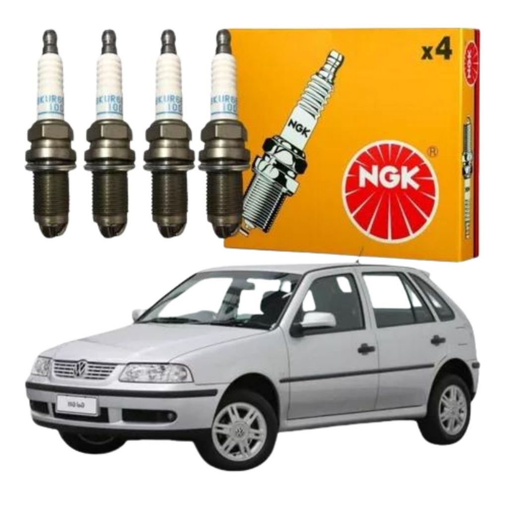 Detalhes do Jogo Vela Ignição Vw Gol Parati Saveiro 1.6 8v Flex