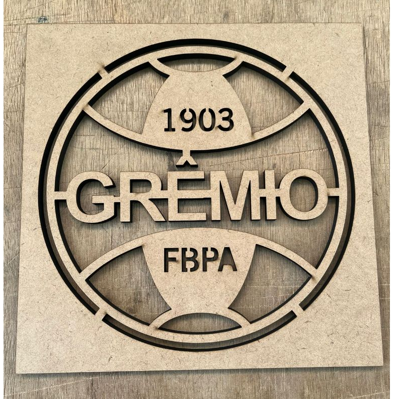 Gabarito Time Grêmio Molde Personalizado Mdf Cru De 6mm