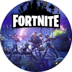 Painel Redondo em Tecido c/Elástico Fortnite