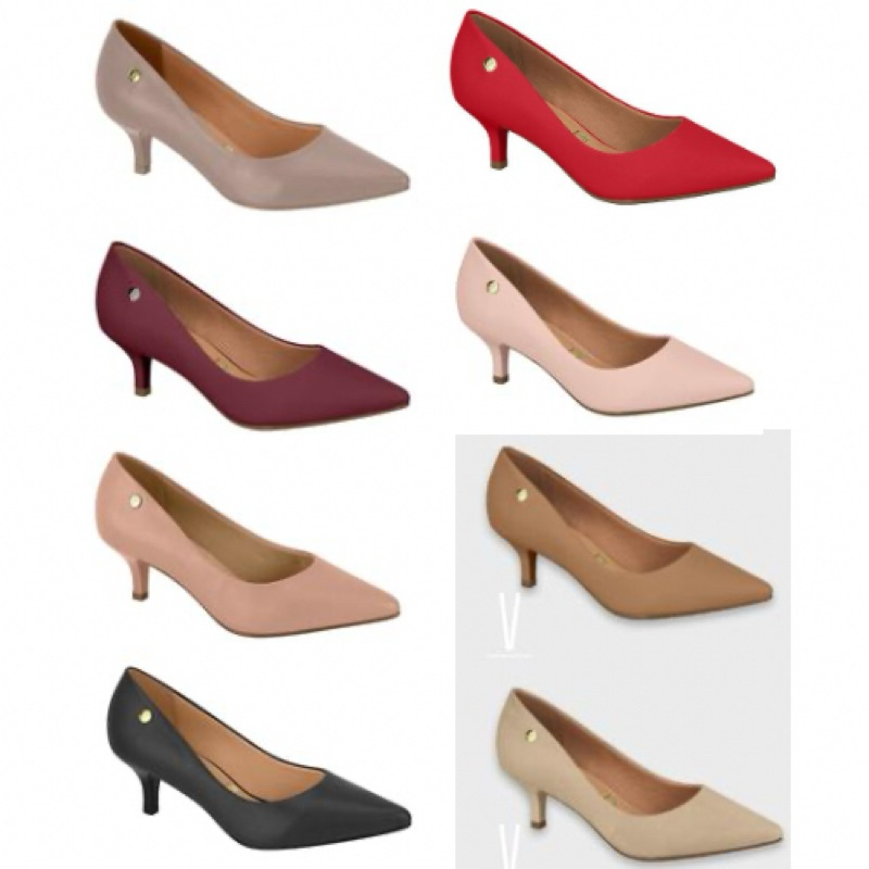 Scarpin salto baixo  - Vizzano