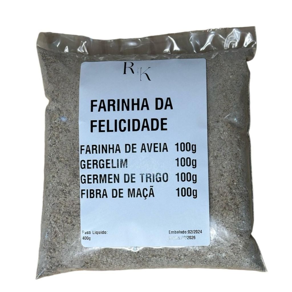 farinha da felicidade 400g em Oferta na Shopee