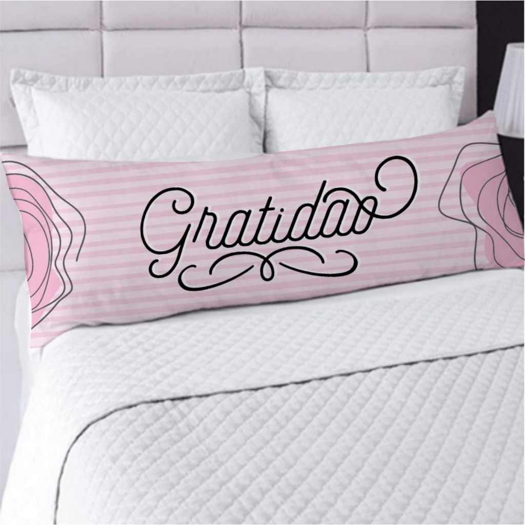 Fronha para Travesseiro de Corpo  Xuxão  1,25 x 0,45 com Zíper Tecido Estampado Modelo 1322 em Oferta na Shopee