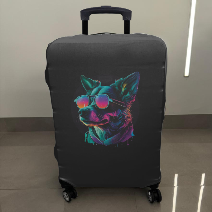 Capa Elástica Protetora Mala Viagem  border collie  P(10kg)