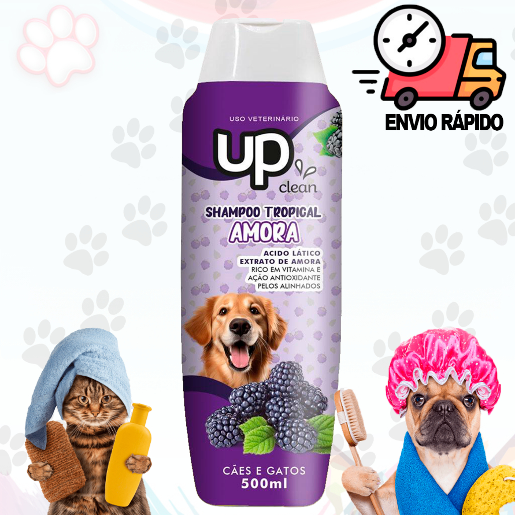 Shampoo Para Cachorro e Gato Up Clean 500ml Super Cheiroso