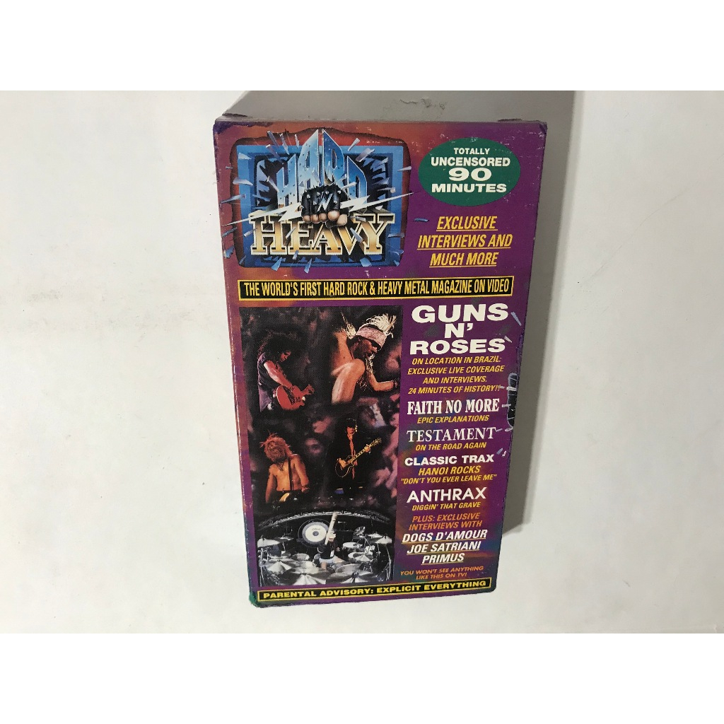 Fita Vhs Hard 'n' Heavy Volume 13 (Importada) P/ Colecionar (Primus, Guns, Anthrax)