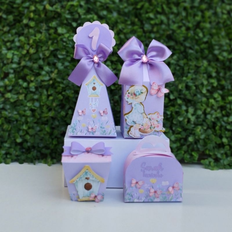 Kit personalizado Jardim das borboletas lilás | lembrancinhas Jardim encantado| lembrancinhas personalizada borboleta lilás(16 unidades)