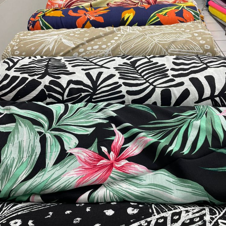 Tecido Viscolinho Premium Ideal para: vestido, calça, camisas, blusas