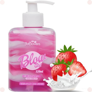 Blow Girl - Gel Hidratante  Beijável Com Aroma de Morango Para o Corpo