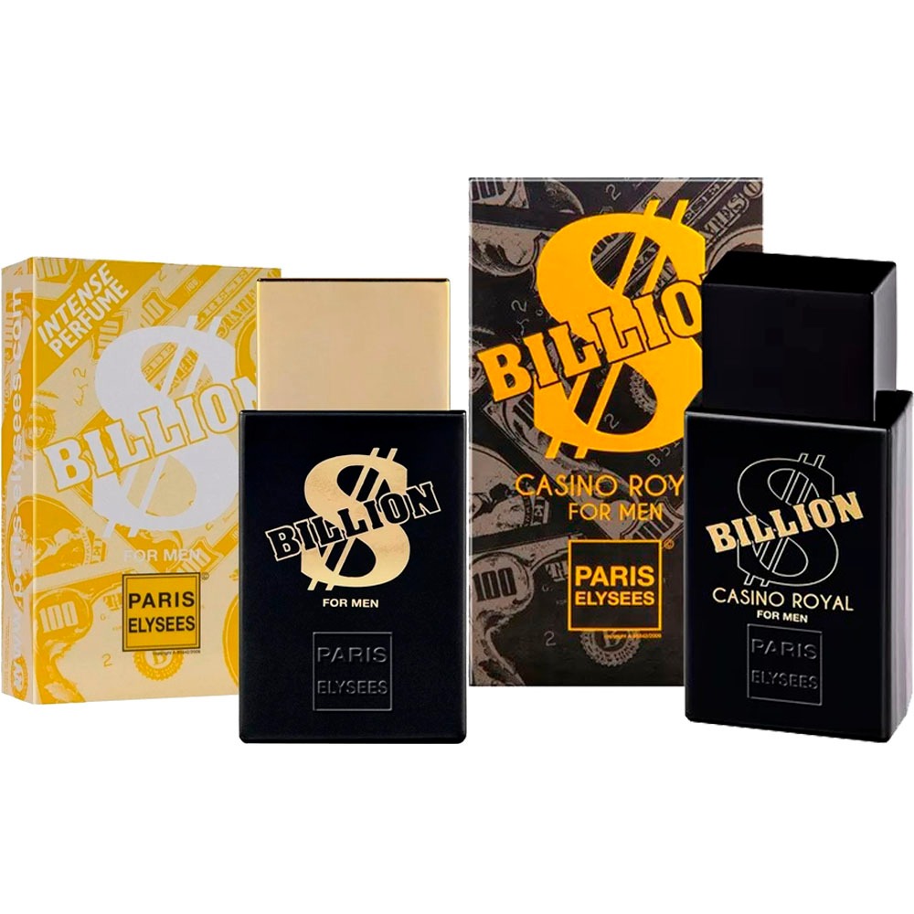 Kit Com 1 Billion For Men + 1 Billion Casino Royal 100ml Paris Elysees em Oferta na Shopee