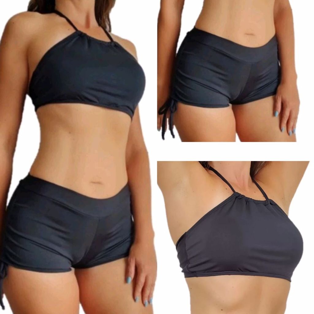 Conjunto Biquíni Sunquíni Top sem  bojo Sunquíni com Cordinha Lateral