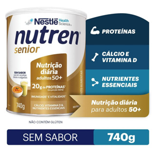Nutren Sênior Complemento Alimentar Sem Sabor - 740g em Oferta na Shopee