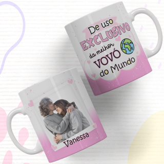 Caneca Personalizada Com foto e Nome Uso Exclusivo do Melhor Pai  Mãe  Vovó Vovô Tia Dinda Dindo em Oferta na Shopee