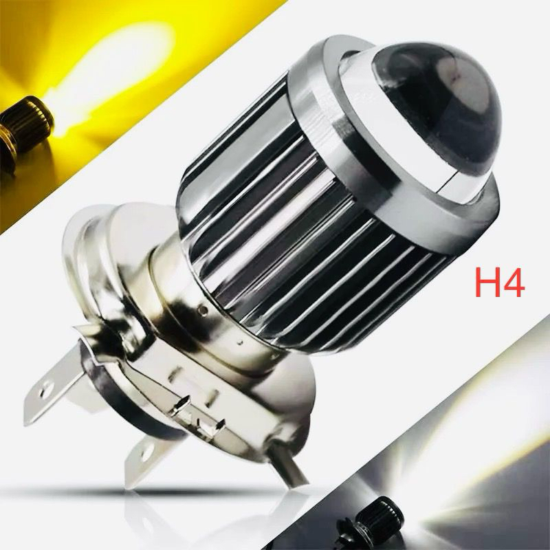 Lâmpada Led H4 Moto Led Projetor Farol Alto Baixo Super Branca 6500k 12v em Oferta na Shopee