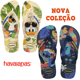 Chinelos Havaianas Top Disney Class Pato Donald Stitch O Rei Leão Masculino Feminina em Oferta na Shopee