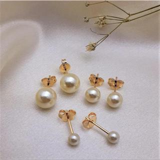 Trio Brinco Pérola Banhado a Ouro 18k Antialérgico em Oferta na Shopee