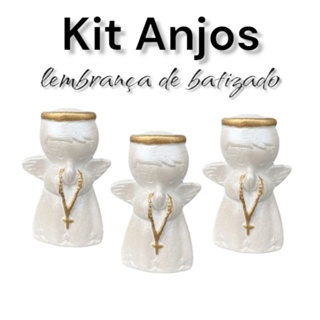 Anjo Lembrança de Batizado de 7 cm Kit com 10 Unidades em Oferta na Shopee