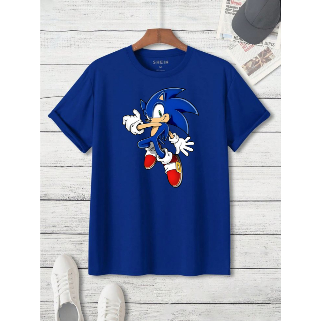 Camiseta Sonic Infantil Personagens Filme Jogo Game do 04 ao 16 Game Jogos Online Camisa algodão ref 01