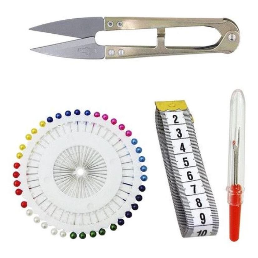 Kit Costura Alfinete Fita Métrica Abridor De Casa Tesoura em Oferta na Shopee