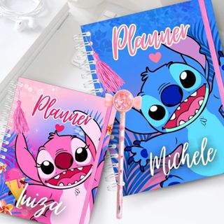 Agenda Planner Personalizada Stitch Feminina Anual 200pág- c Controle Financeiro Mensal Se...