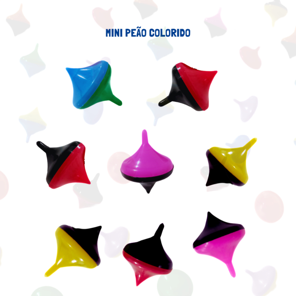 30 Mini Pião Brinquedo Surpresa Kit Festa Criança Lembrancinha Infantil Prenda Quemersse Colorido em Oferta na Shopee