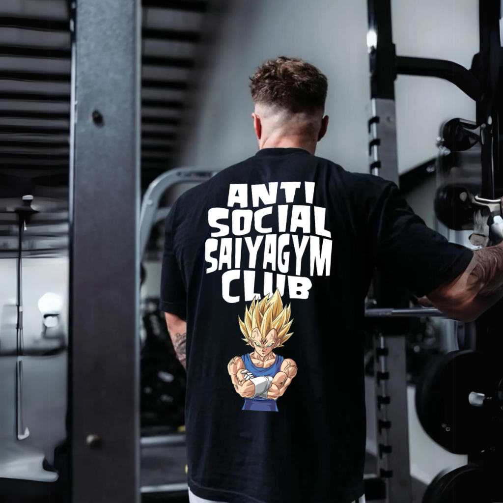 Camiseta Oversized Streetwear Masculina Academia Anti Streetwear Moda Fit Camisa Premium Exclusivo