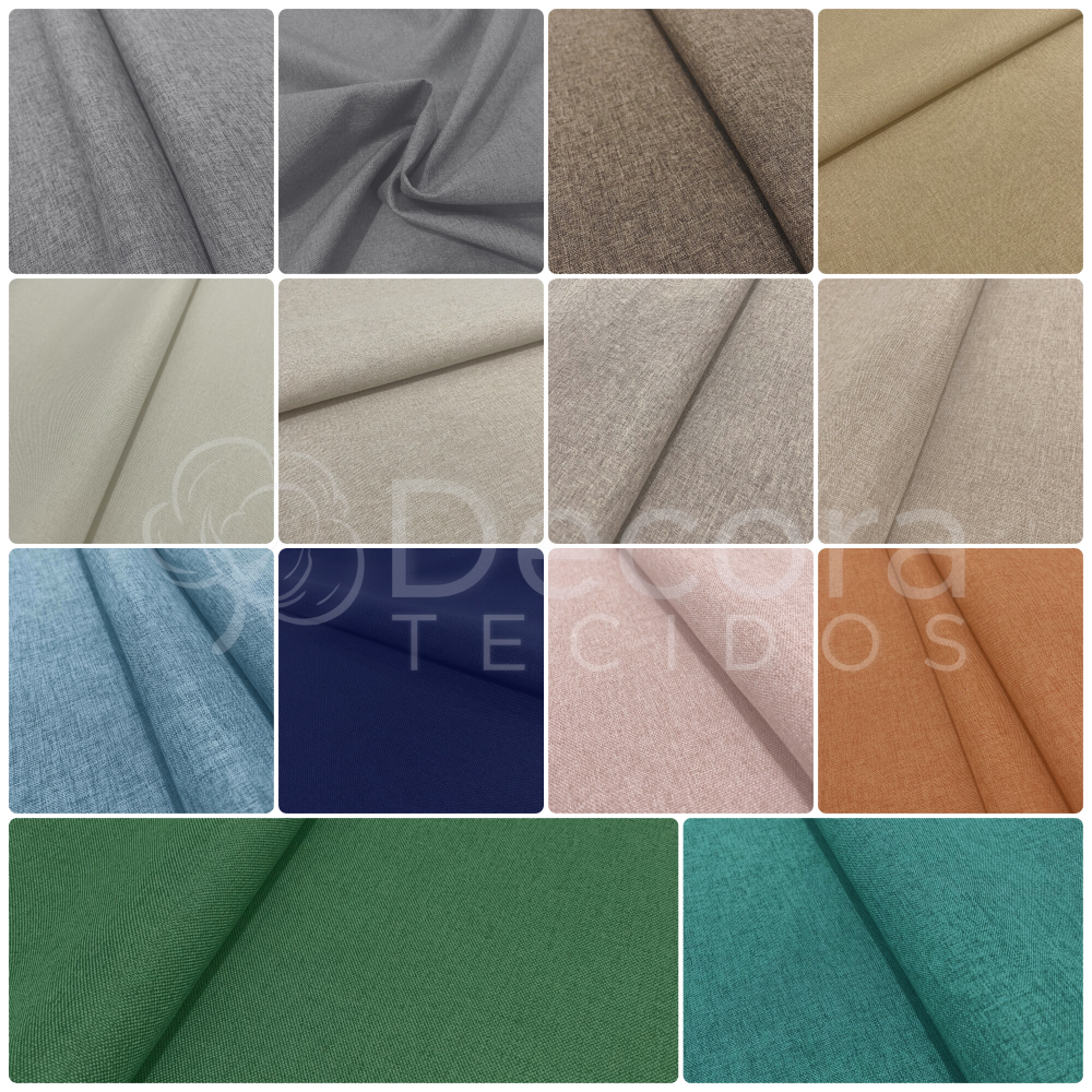6m Tecido Linho Sofá Linen Look 1,40m largura Para Sofá Cadeira Capa Almofada Diversas Cores