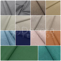 6m Tecido Linho Sofá Linen Look 1,40m largura Para Sofá Cadeira Capa Almofada Diversas Cores