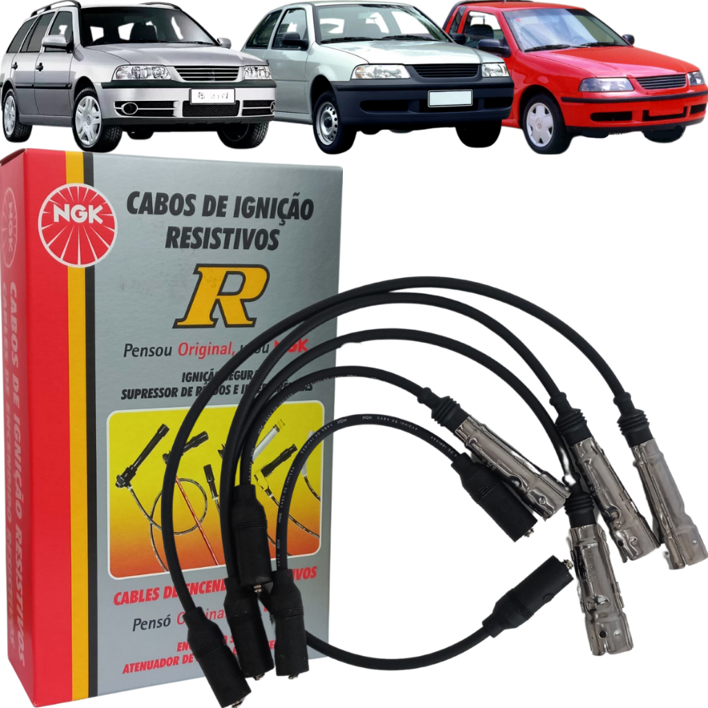 Cabo Vela NGK Gol Parati Saveiro 1.6 1.8 2.0 Mi 1997 a 2005 em Oferta na Shopee