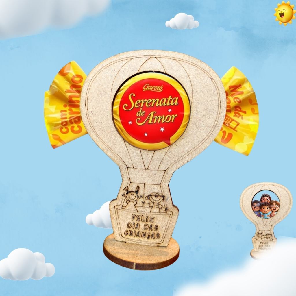 Kit 30 Porta bombom Balão Lembrancinha para o dia das crianças
