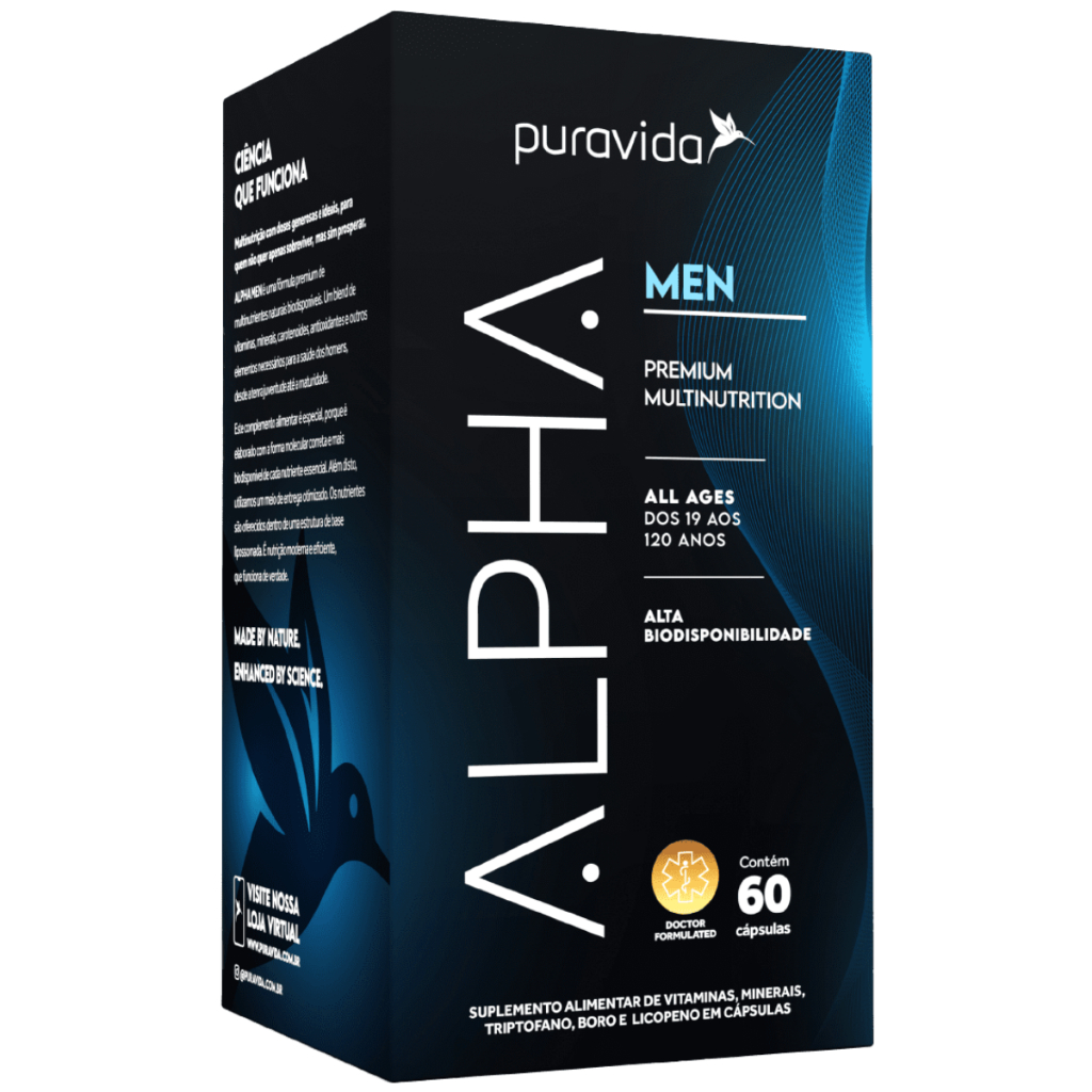 Alpha Mega Men Puravida Polivitamínico Opti Premium 60caps
