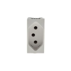 Modulo Tomada 2p+t 10a Branco Borne Parafuso Pial Plus