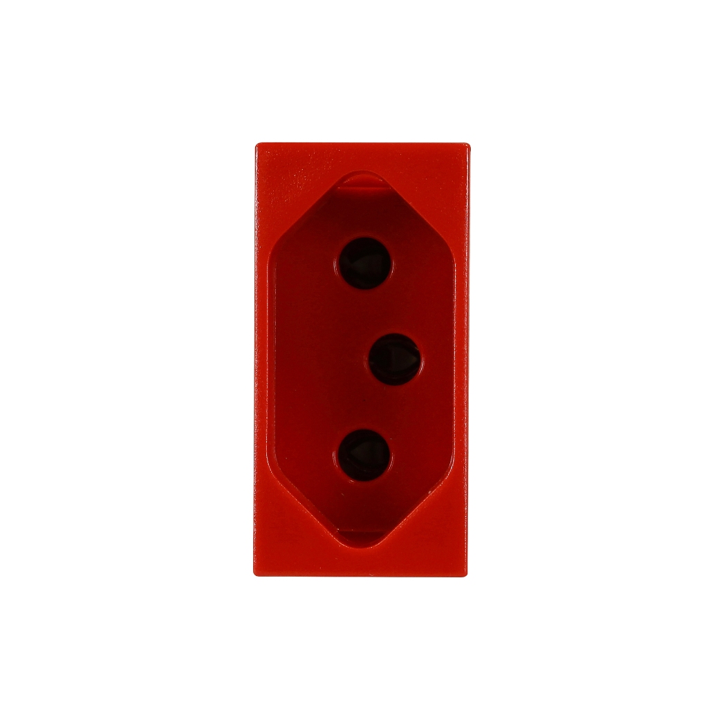 Modulo Tomada Vermelha 2p+t 20a Borne Parafuso Pial Plus - Home Appliances