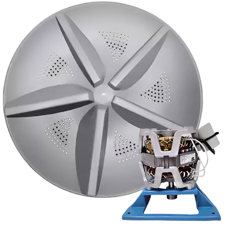 Motor Elét Weg Lavadora Suggar 127V Ate 16kg + Agitador Completo