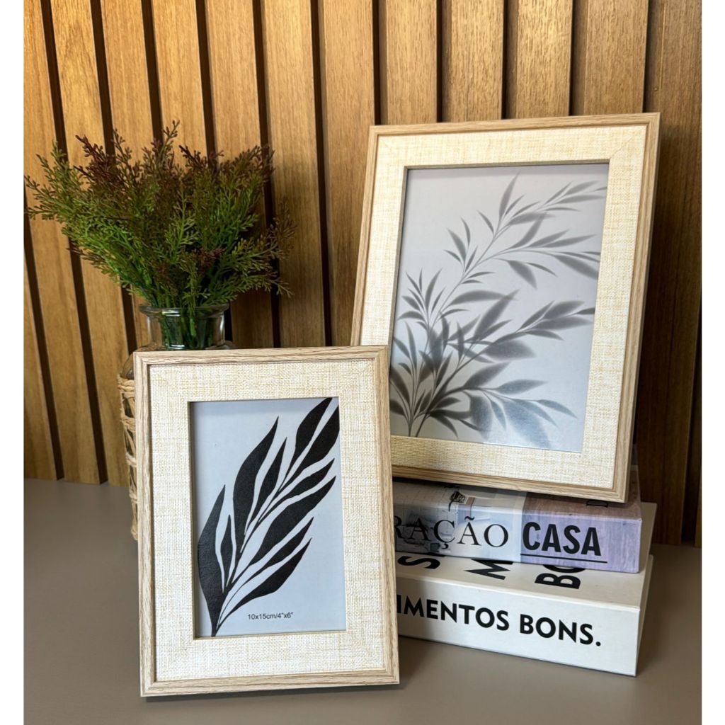 Quadro Porta Retratos Lyor com Placa em vidro 5669 ou 5650 (pode ser usado na horizontal o...