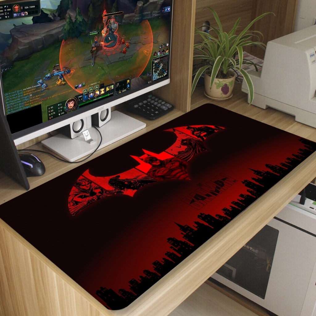Mouse pad batmam gamer Antiderrapante Grande diversas estampas 70x35 cm