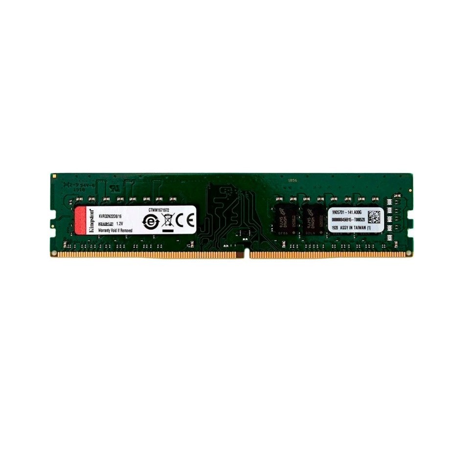 Memória RAM para PC DDR4 16GB 3200MHz Kingston - Kvr32n22s8/16