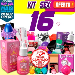 Kit Sex Shop16 Produtos Eróticos De Sexy Shop Uso Adultos brinquedos adultos sexual lubrif...
