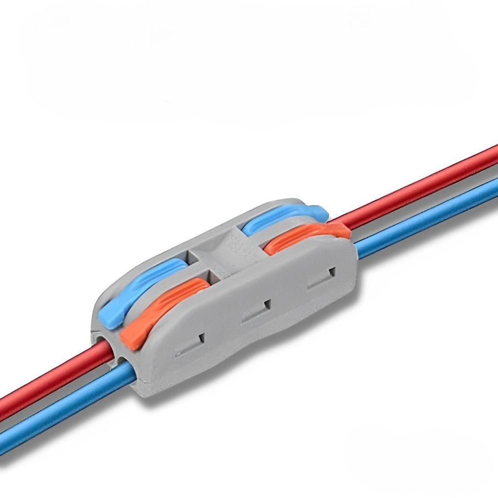 Kit 10 Peças Conector de Pressão Emenda Dupla Para Fios Conector Engate Rápido em Oferta na Shopee
