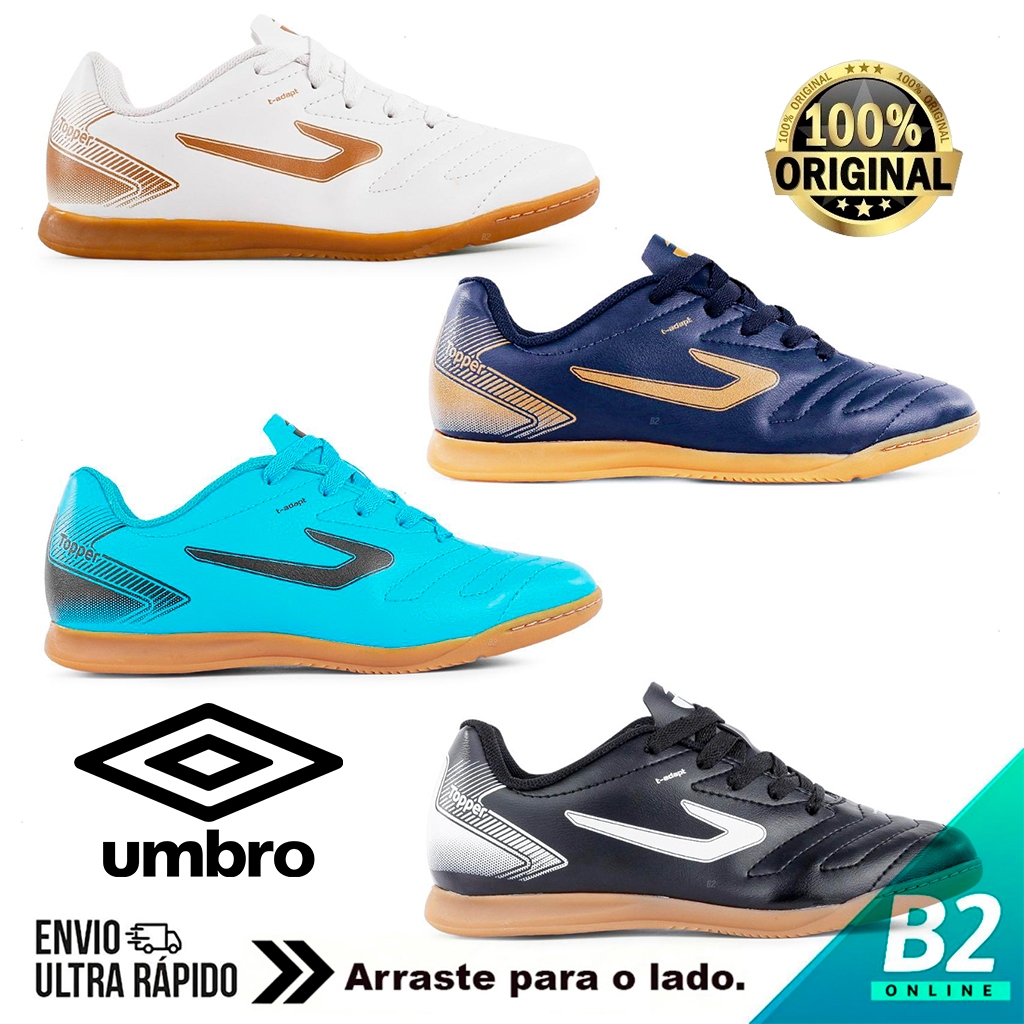 Chuteira Futsal Topper Cup 7 Juvenil Futebol de Salão 100% Original Com Nota Fiscal e Garantia
