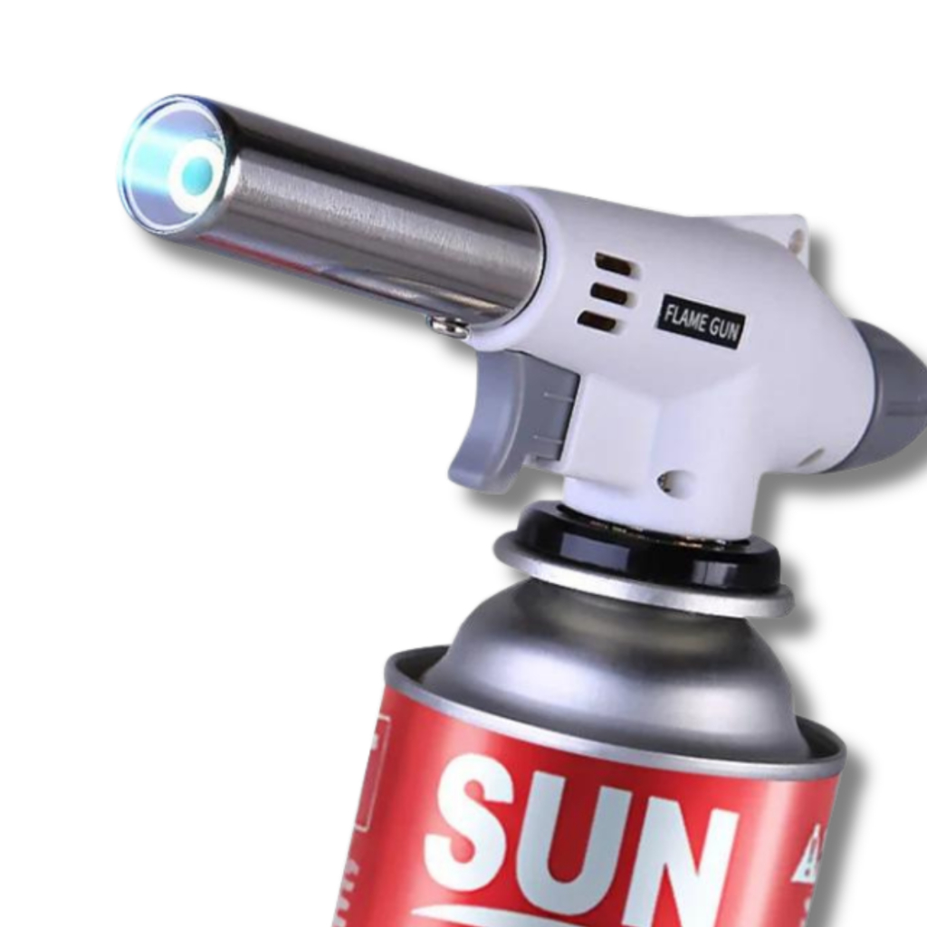 Maçarico Culinário Portátil de Cozinha Multiuso Manual com Controle de Chama Gourmet em Oferta na Shopee