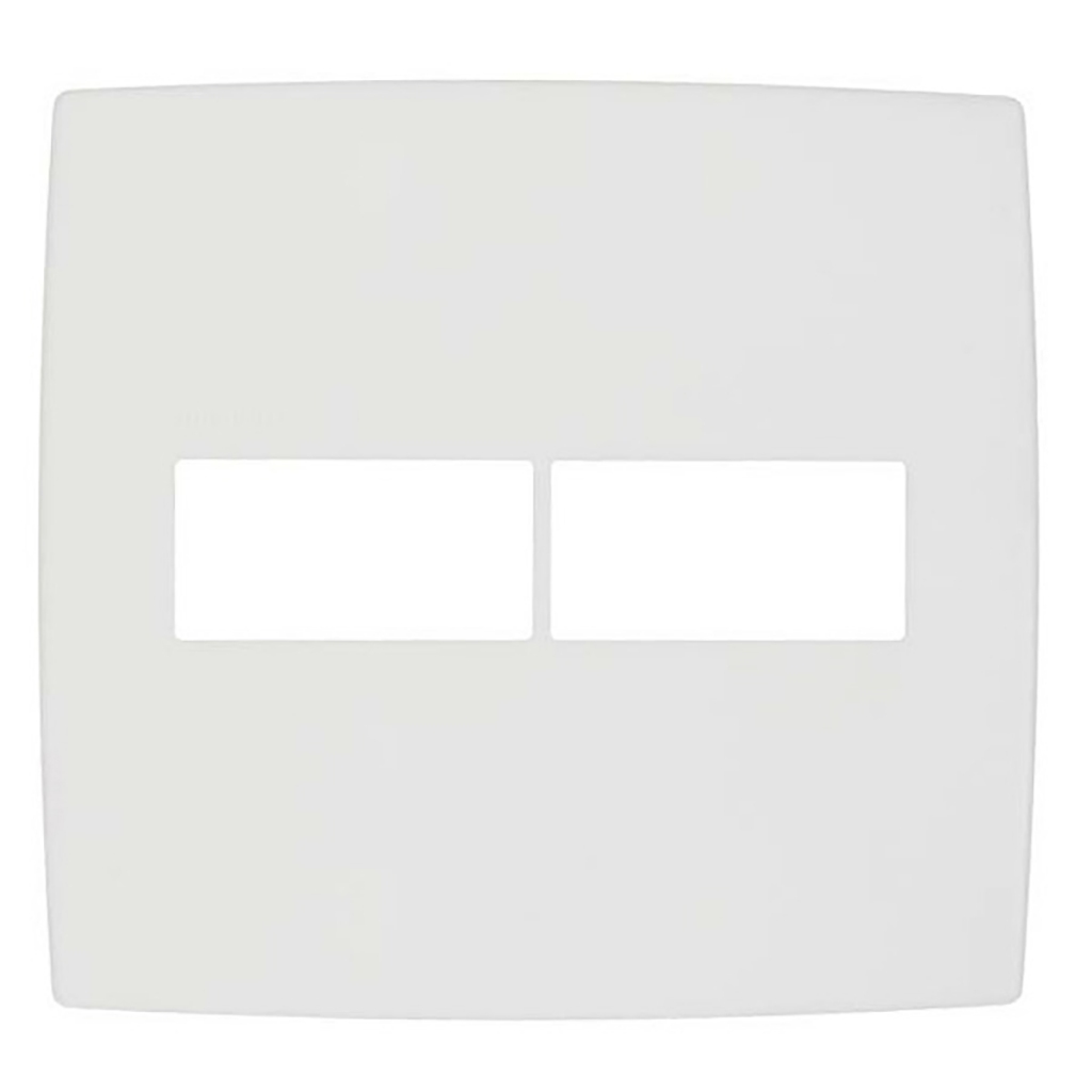 Espelho Placa 1+1 Posto Horizontal 4x4 Branca Pial Plus