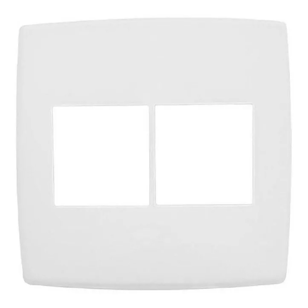 Espelho Placa 2+2 Postos Adjacentes 4x4 Branco Pial Plus