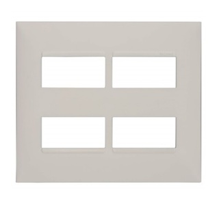 Espelho Placa 2+2 Postos Separados 4x4 Branco Pial Plus em Oferta na Shopee