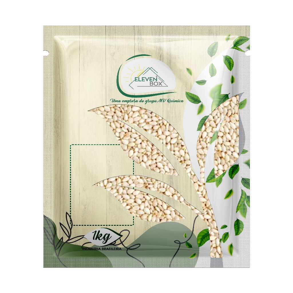 Gergelim Branco Despeliculado | 1kg (Sem Glúten) Eleven Box